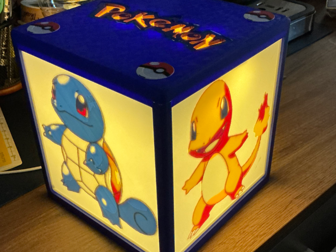 Pokemon lightbox with Kanto starters