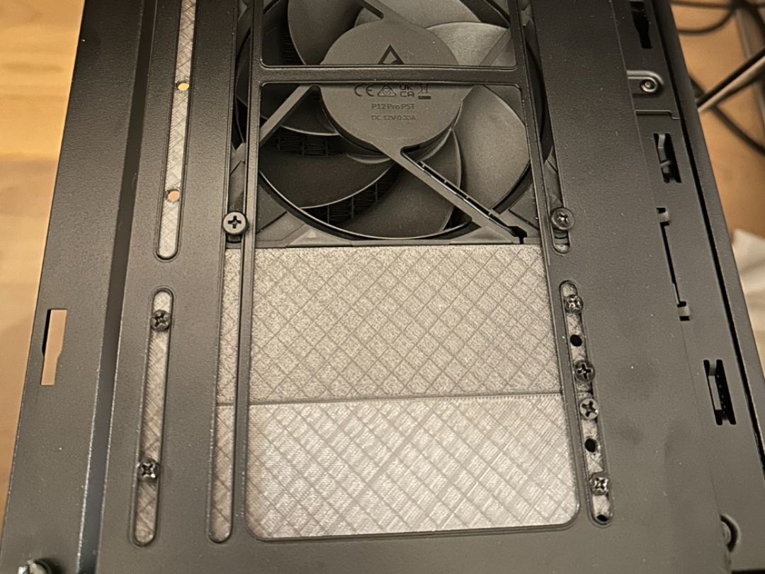 Modular PC Case Radiator Gap and Fan Opening Cover