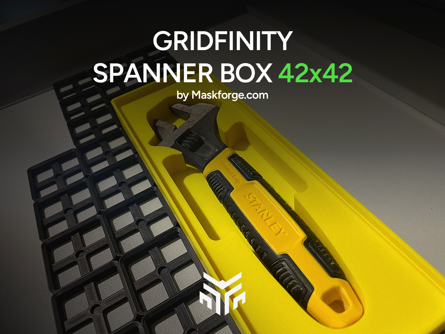 Gridfinity Stanley Spanner Holder 42x42 Tool Box