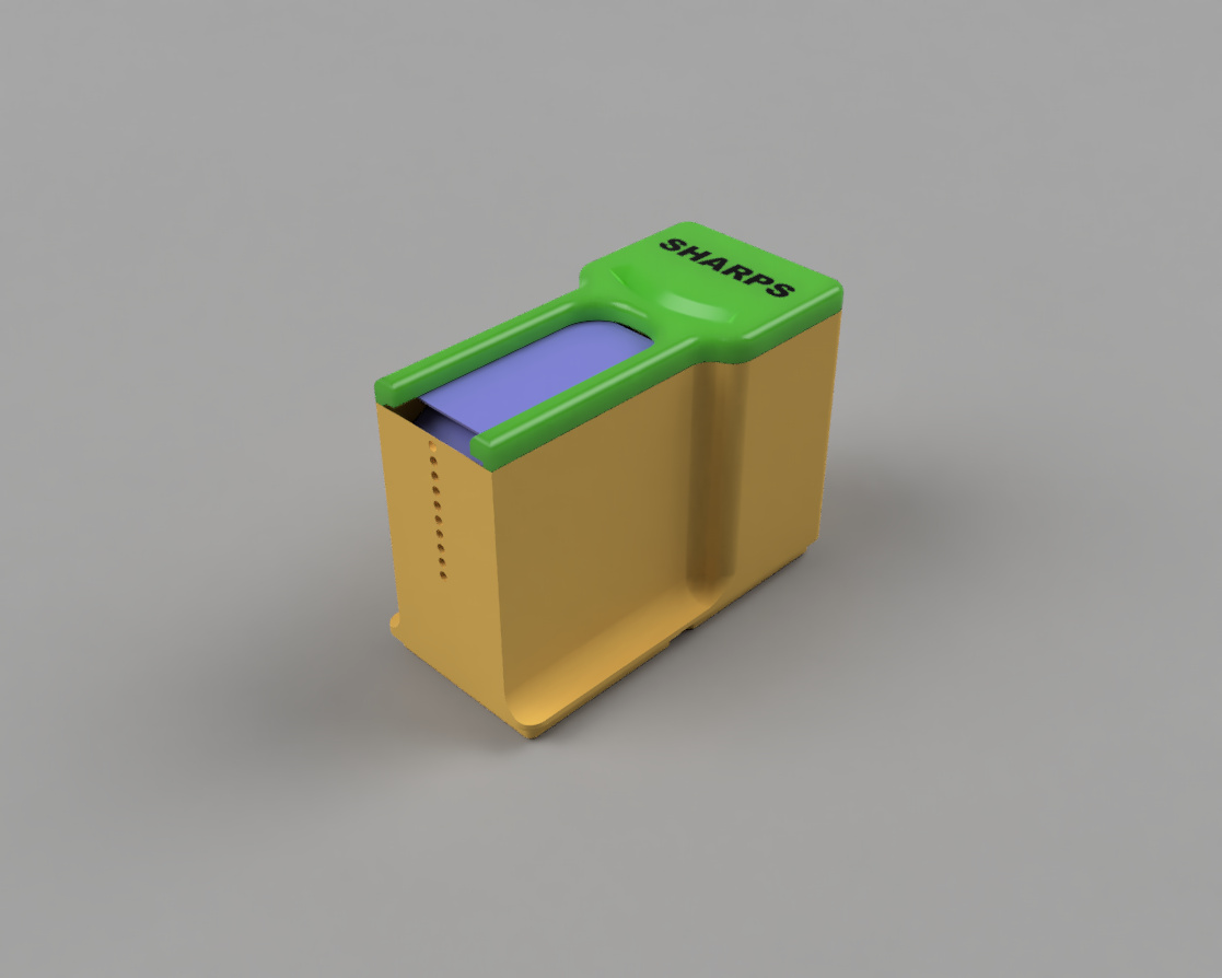 Safety Razor Dispense and Dispose 2X1 Gridfinity