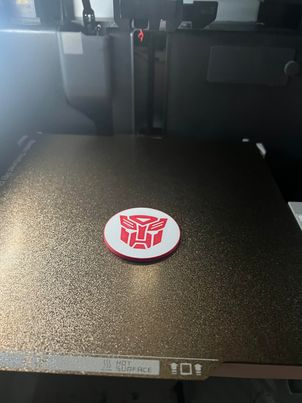 Autobot Log - 94mm Drinks Coaster