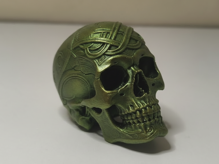 St. Patrick’s Day Celtic‑inspired skull pendant