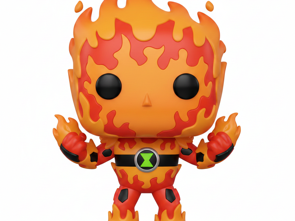 Heatblast Funko Pop Style 3D Character