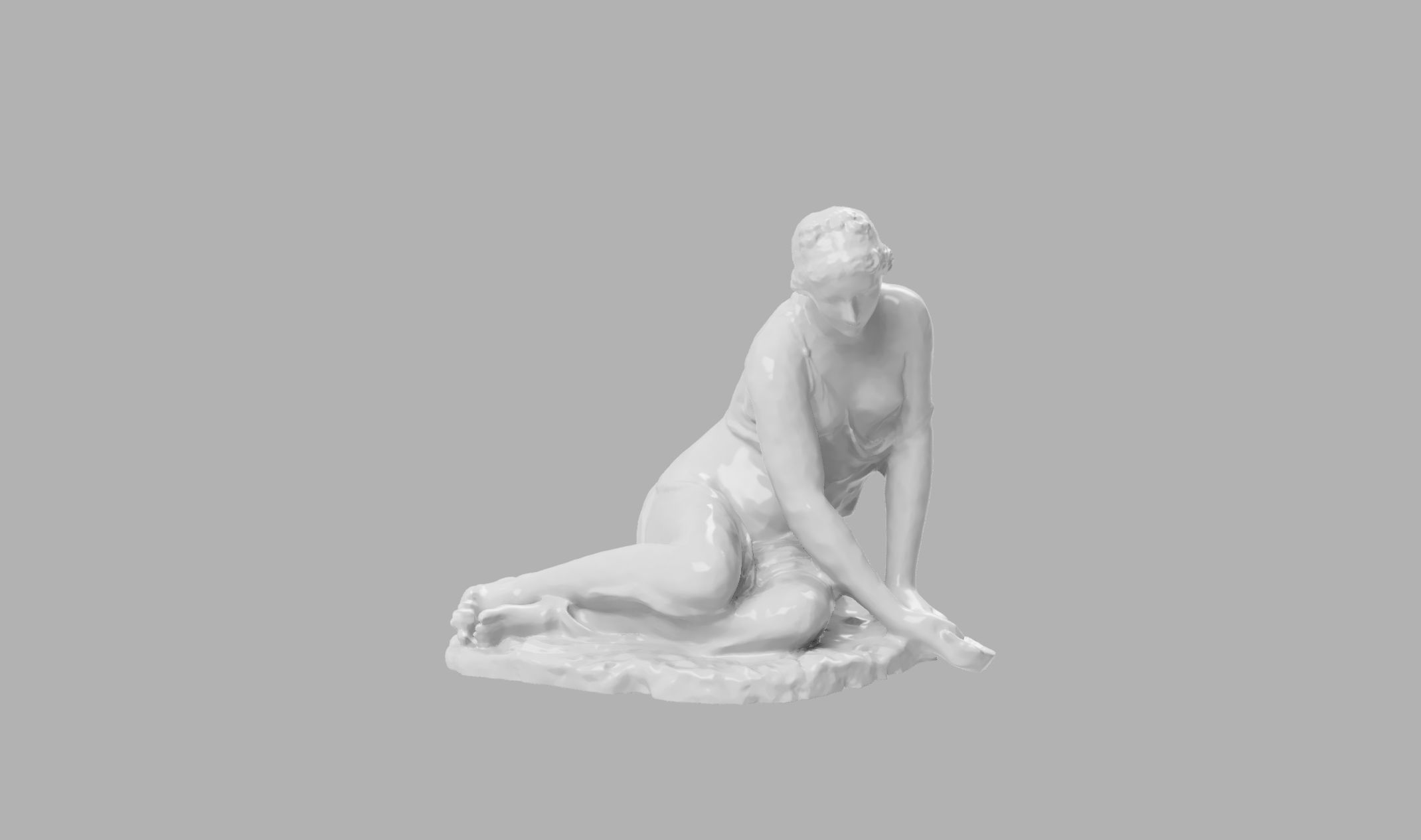 Nymph with a shell Statue/Sculpture