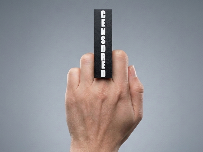 Middle Finger Censor Bar