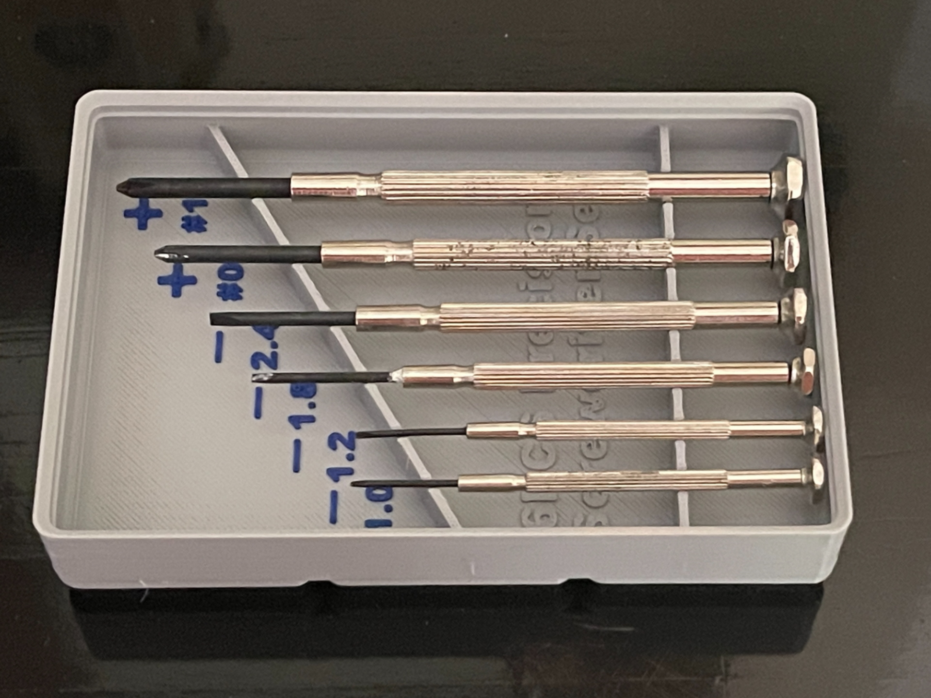 Precision Screwdriver Box for Gridfinity System