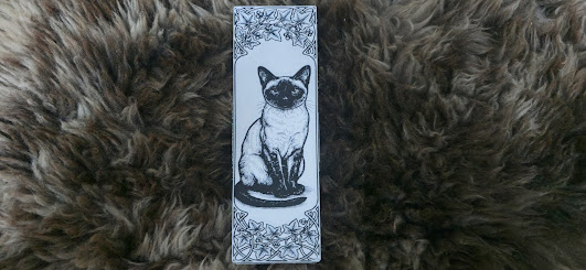 Art Nouveau Siamese Cat Portrait Bookmark