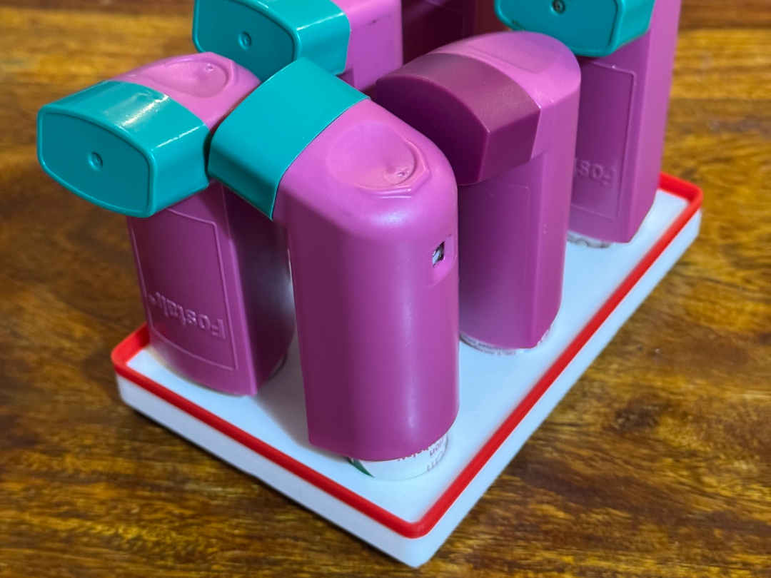 Gridfinity standard inhaler holder