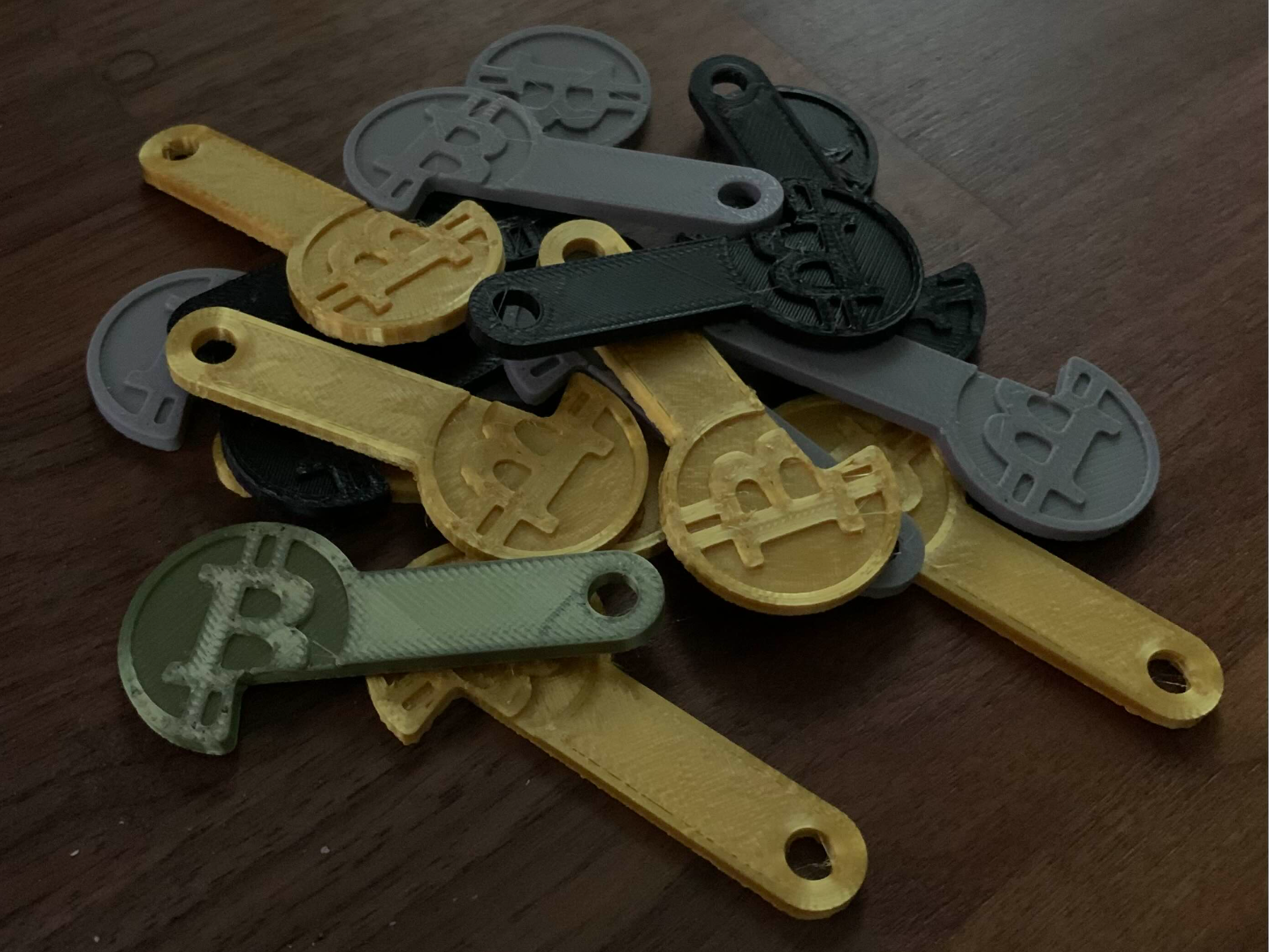 Bitcoin shopping cart removable coin - 1EUR (1,6g)