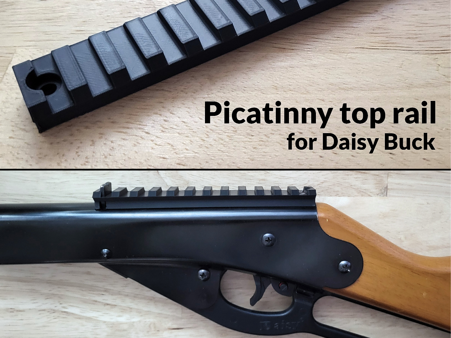 Picatinny Rail for Daisy Buck