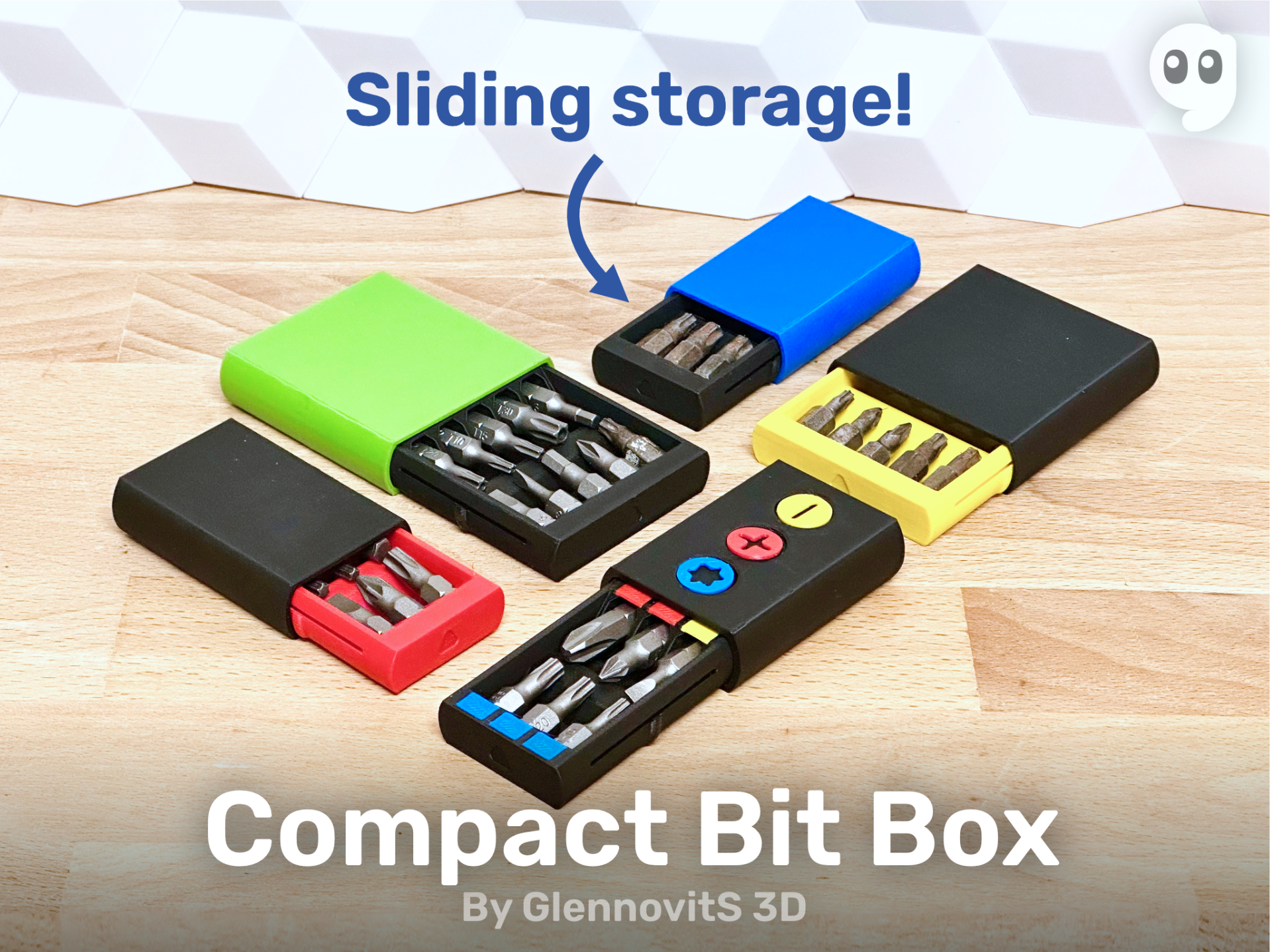 Compact Bit Box (pocket size driver bit storage)