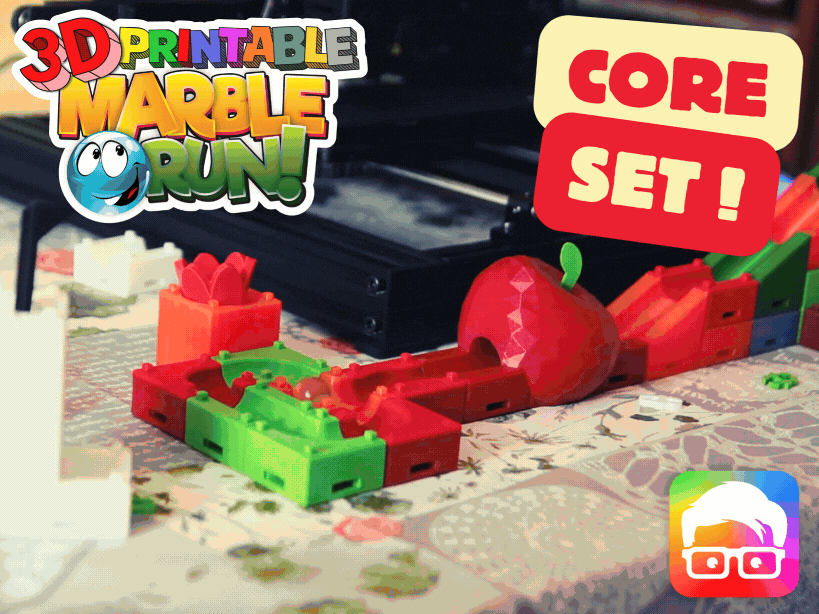 Ultimate 3D Printable Marble Run – Core Set