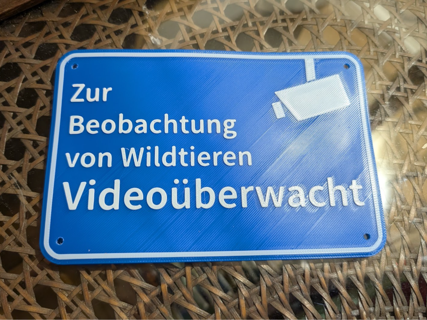 Video überwachung wegen Tieren