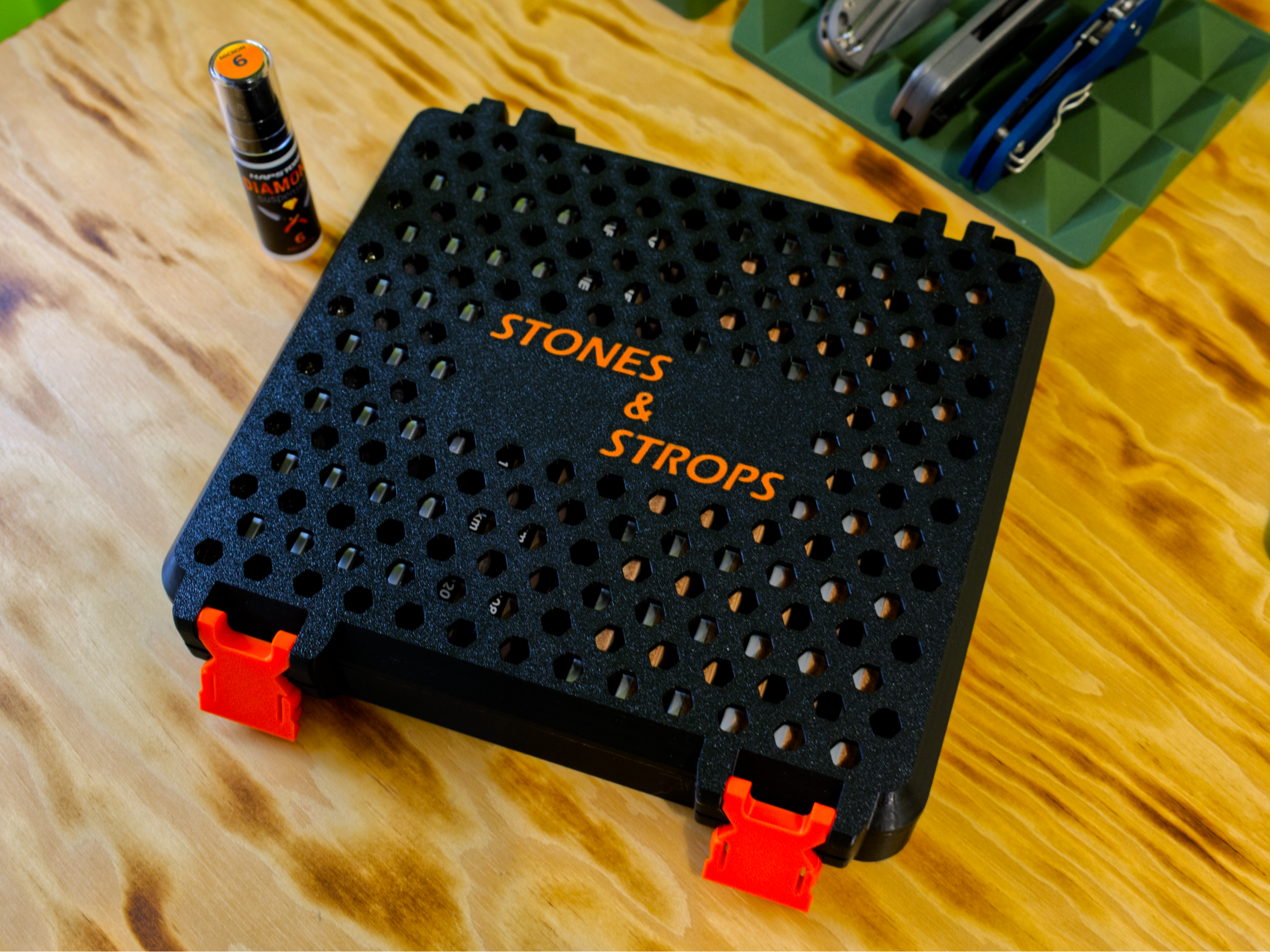 6x1" Sharpening Stone Storage Boxes