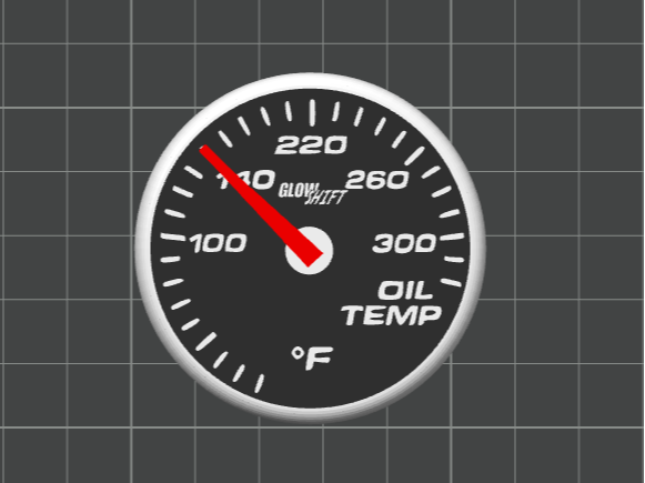 52mm Oil Temp Gauge - Replica