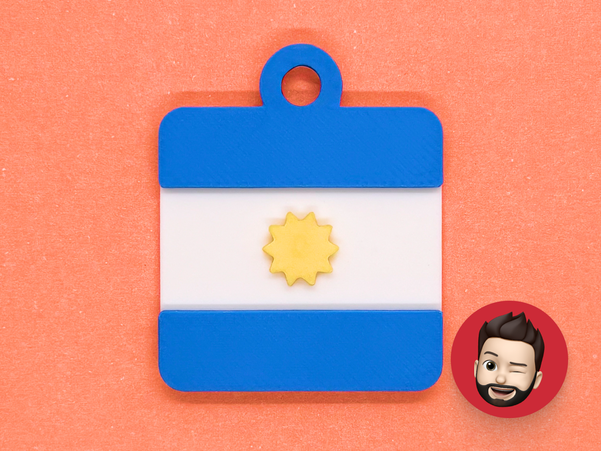 Flags Argentina keychain