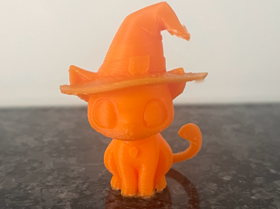 Witch Cat with Wizard Hat - Halloween Decoration