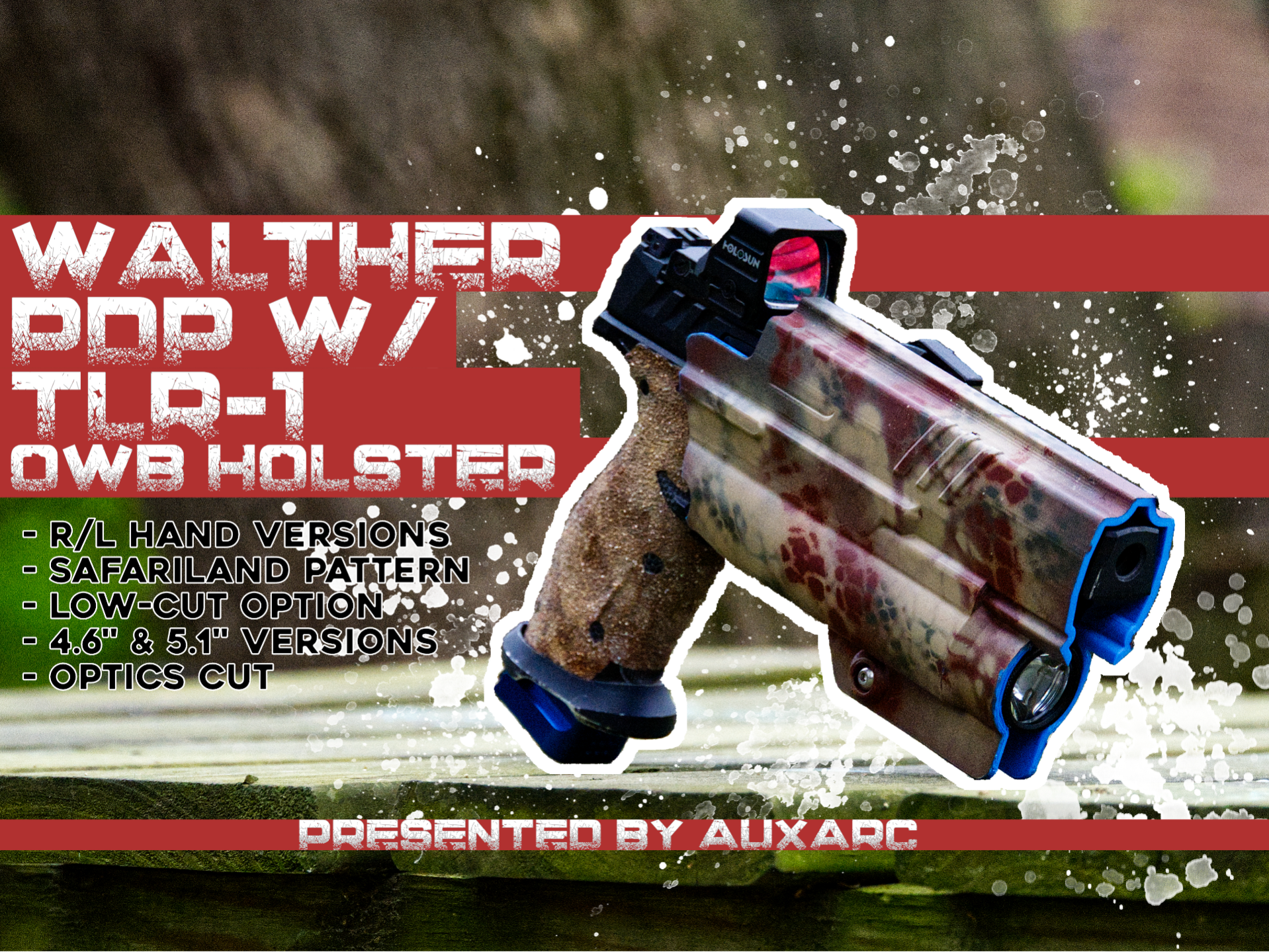Walther PDP w/ TLR-1 Streamlight OWB Holster