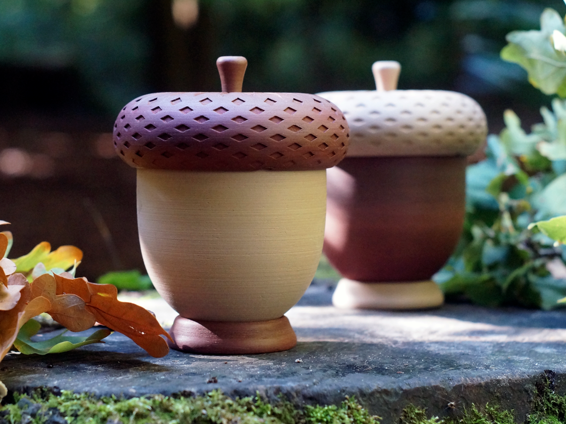 Acorn container - Goblincore/Cottagecore storage