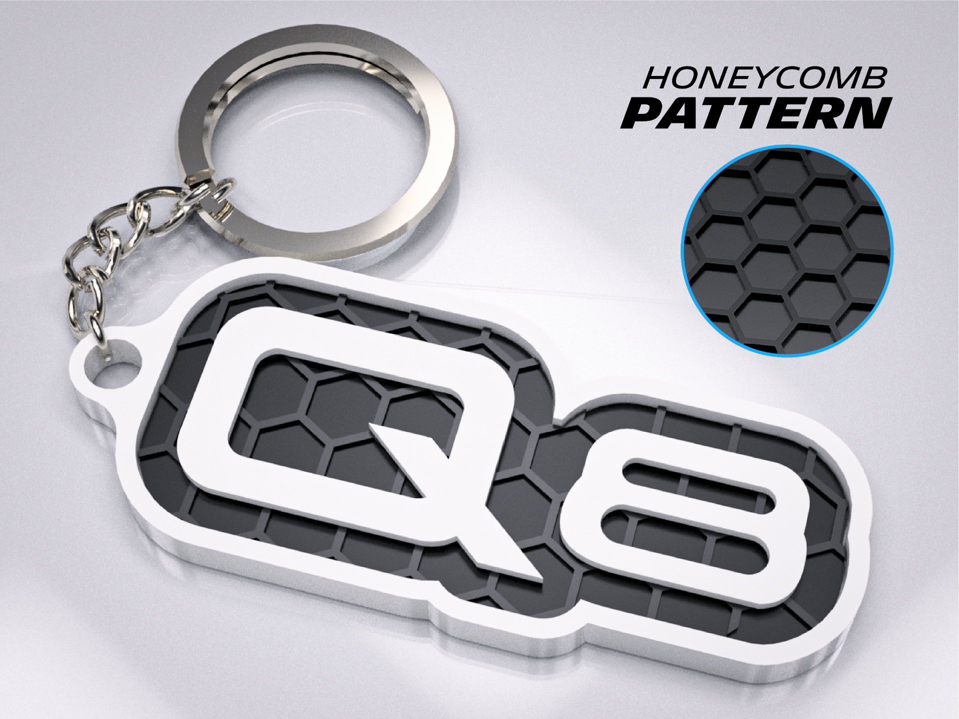 Audi Q8 Keychain