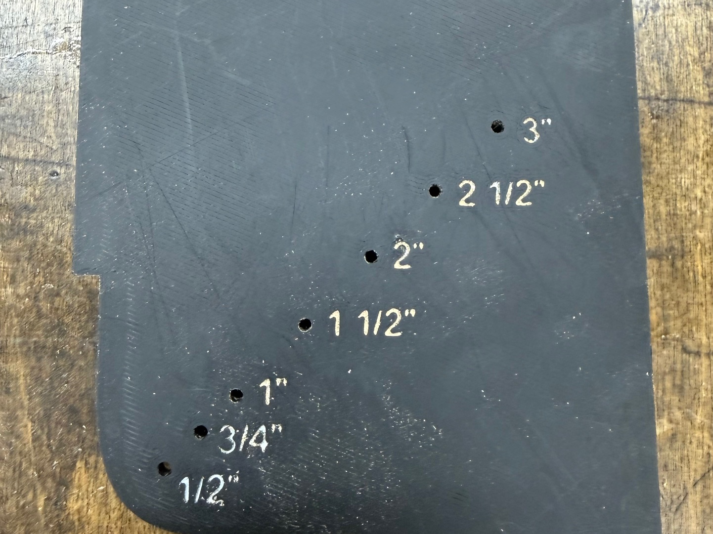 Drill guide for Cutting Board Feet
