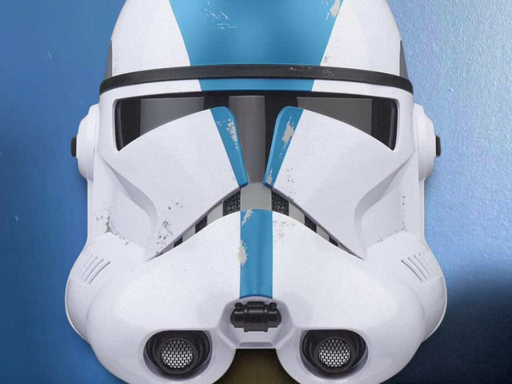 Star Wars 501st Trooper Black Series helmet stand