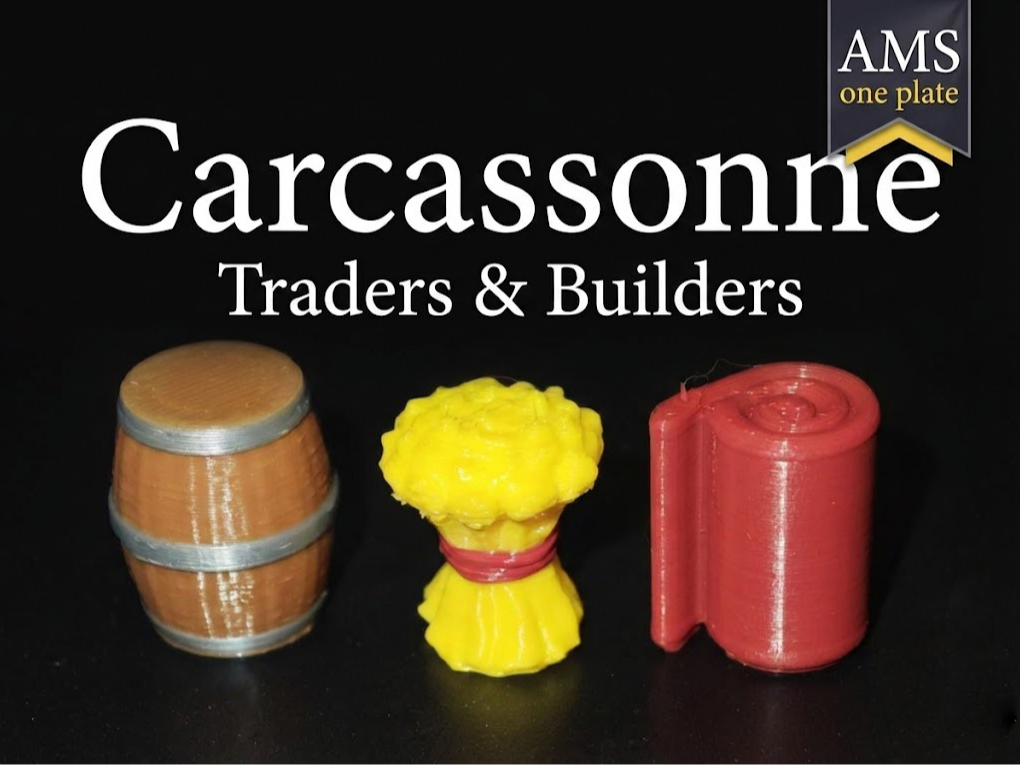 Carcassonne tokens Traders and Builders