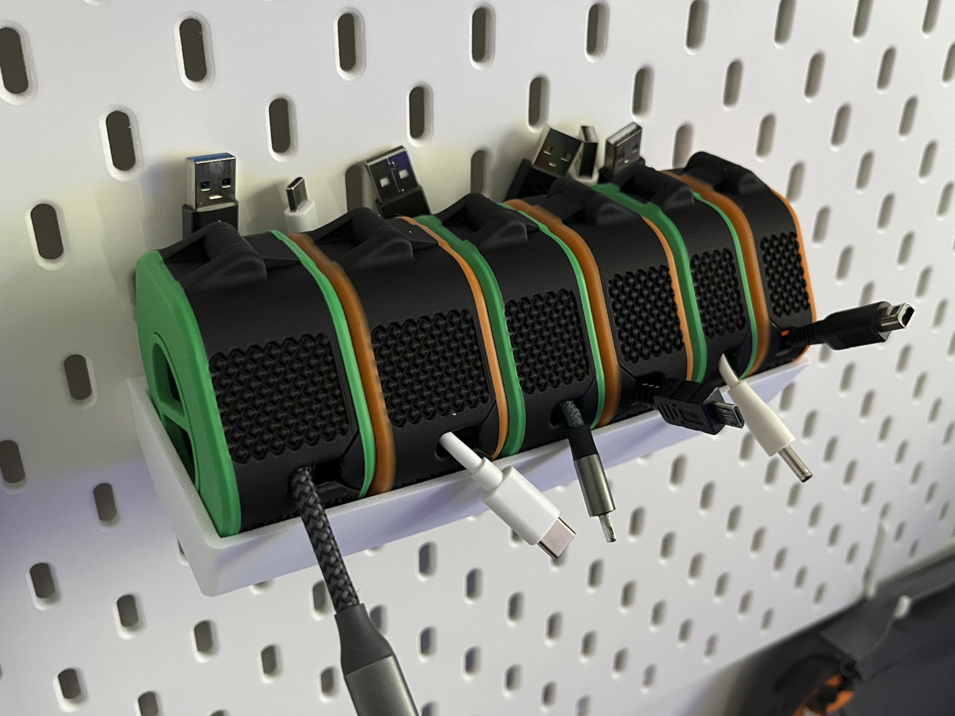 IKEA Skadis holder for squinn's cable winder