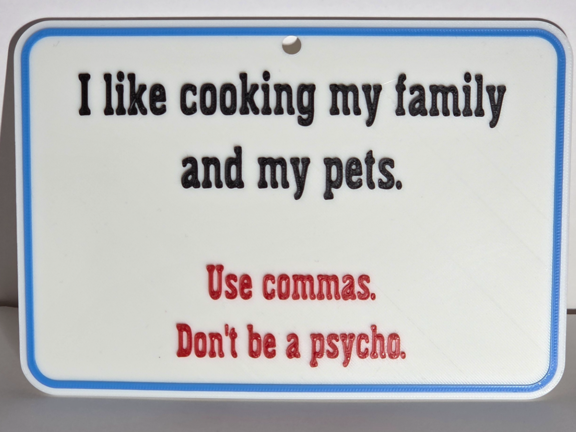Punctuation Psycho Sign