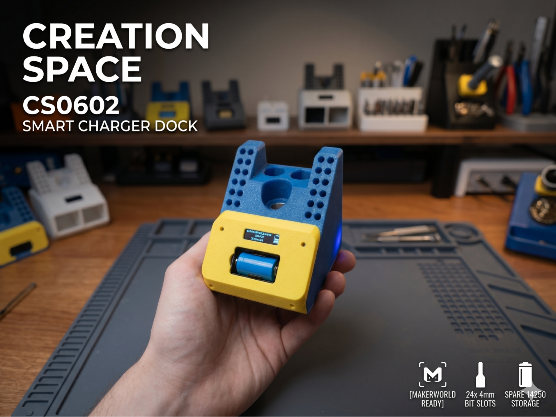 Creation Space CS0602: Smart Charger & Bit Dock