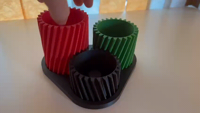 Geared Desktop Organizer