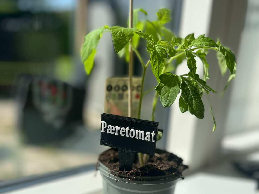 Garden sign for your kitchen garden Pæretomat