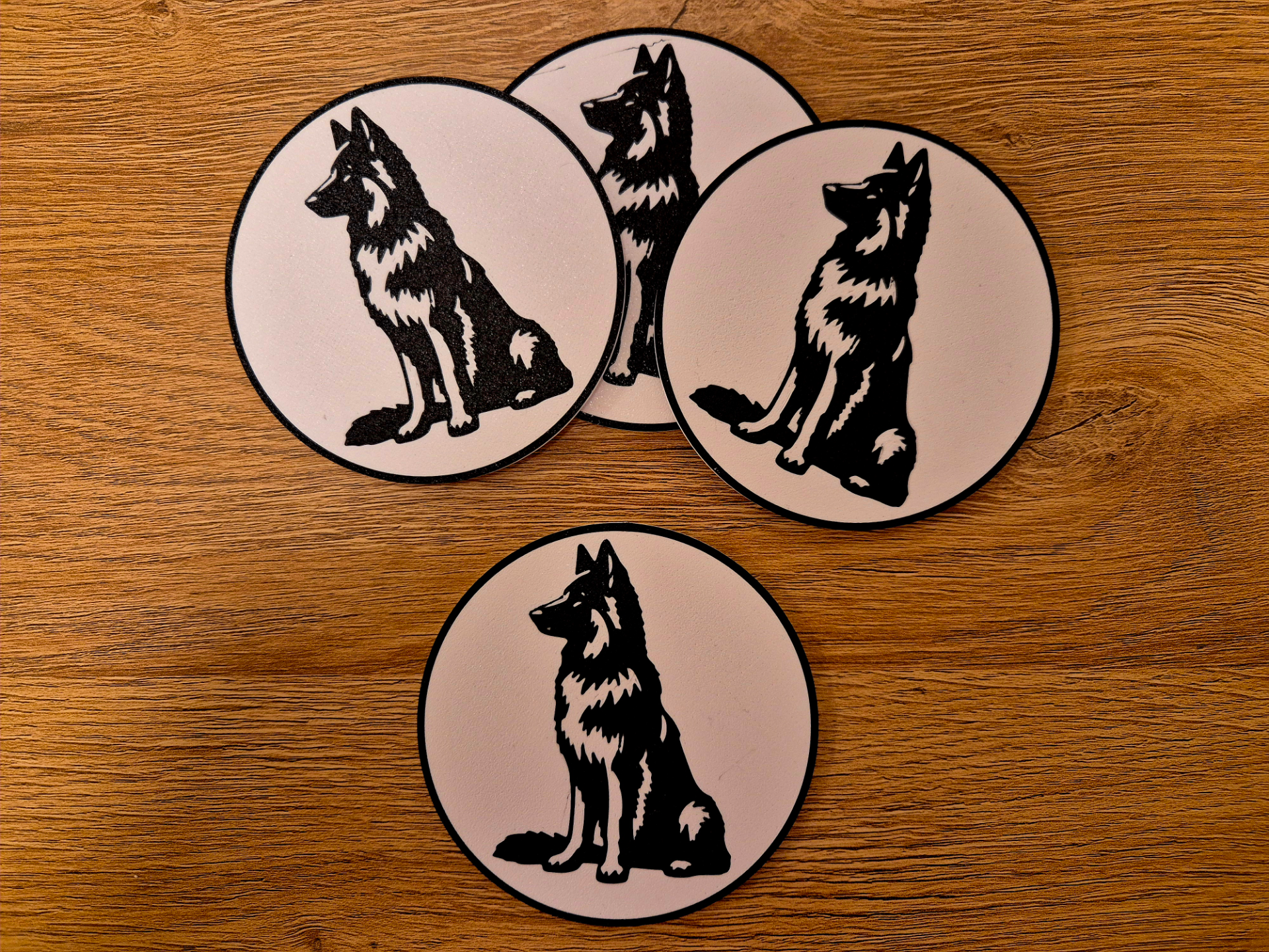 German Shepard coaster set