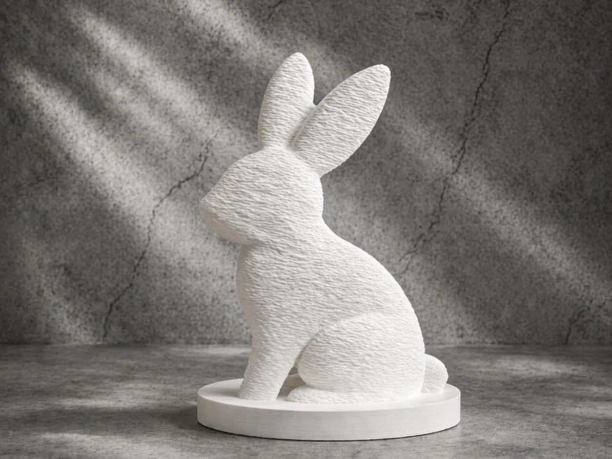 Minimalist Bunny Figurine – Easter Rabbit Decor