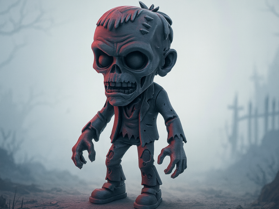 Schattenwanderer des Friedhofs Zombie