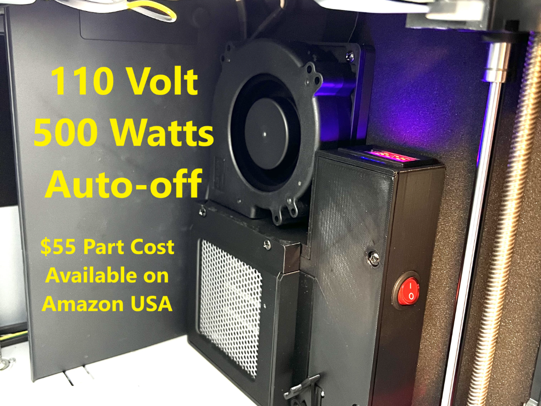 X1C Chamber Heater 110V 500W with Auto Shutoff