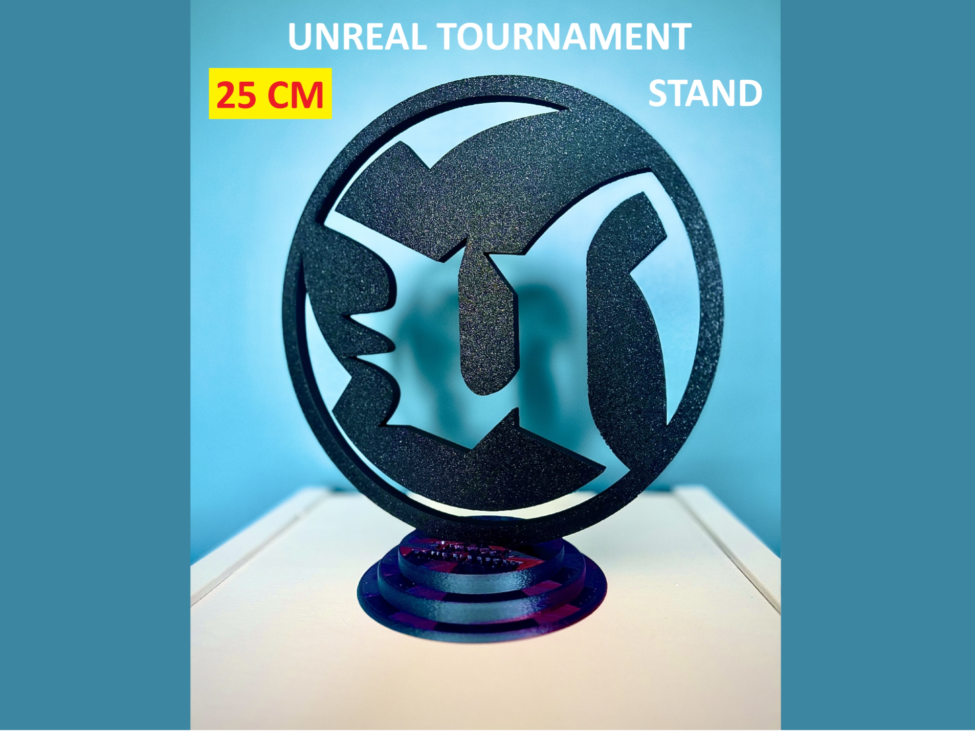UNREAL TOURNAMENT stand - two parts, 25 CM height