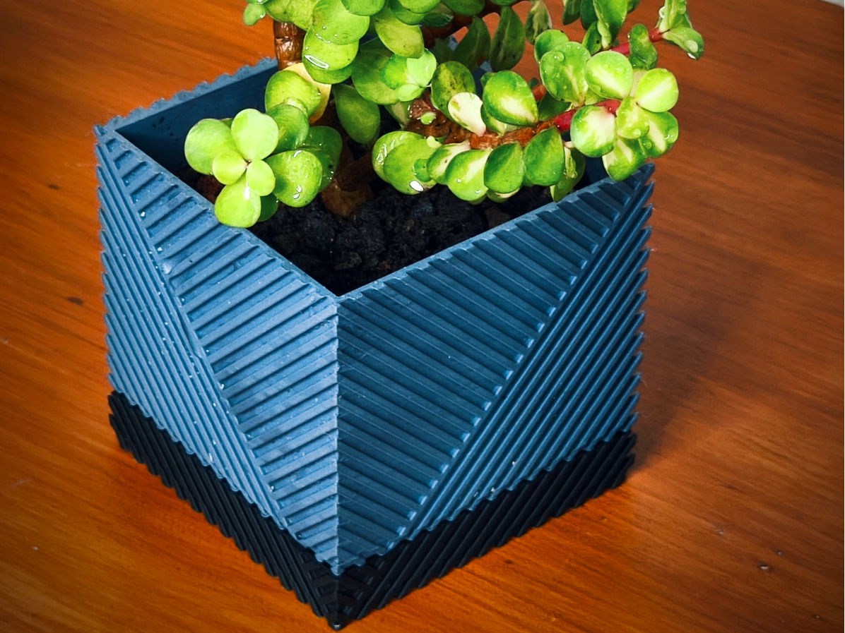PlanterBox – Modern Geometric 3D Printed Planter