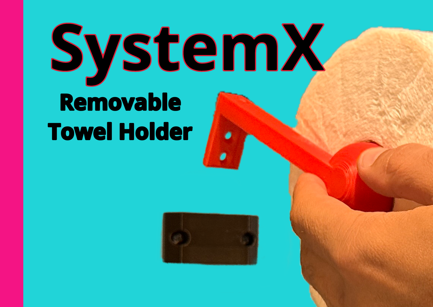 Over-engineered Paper Towel Holder.