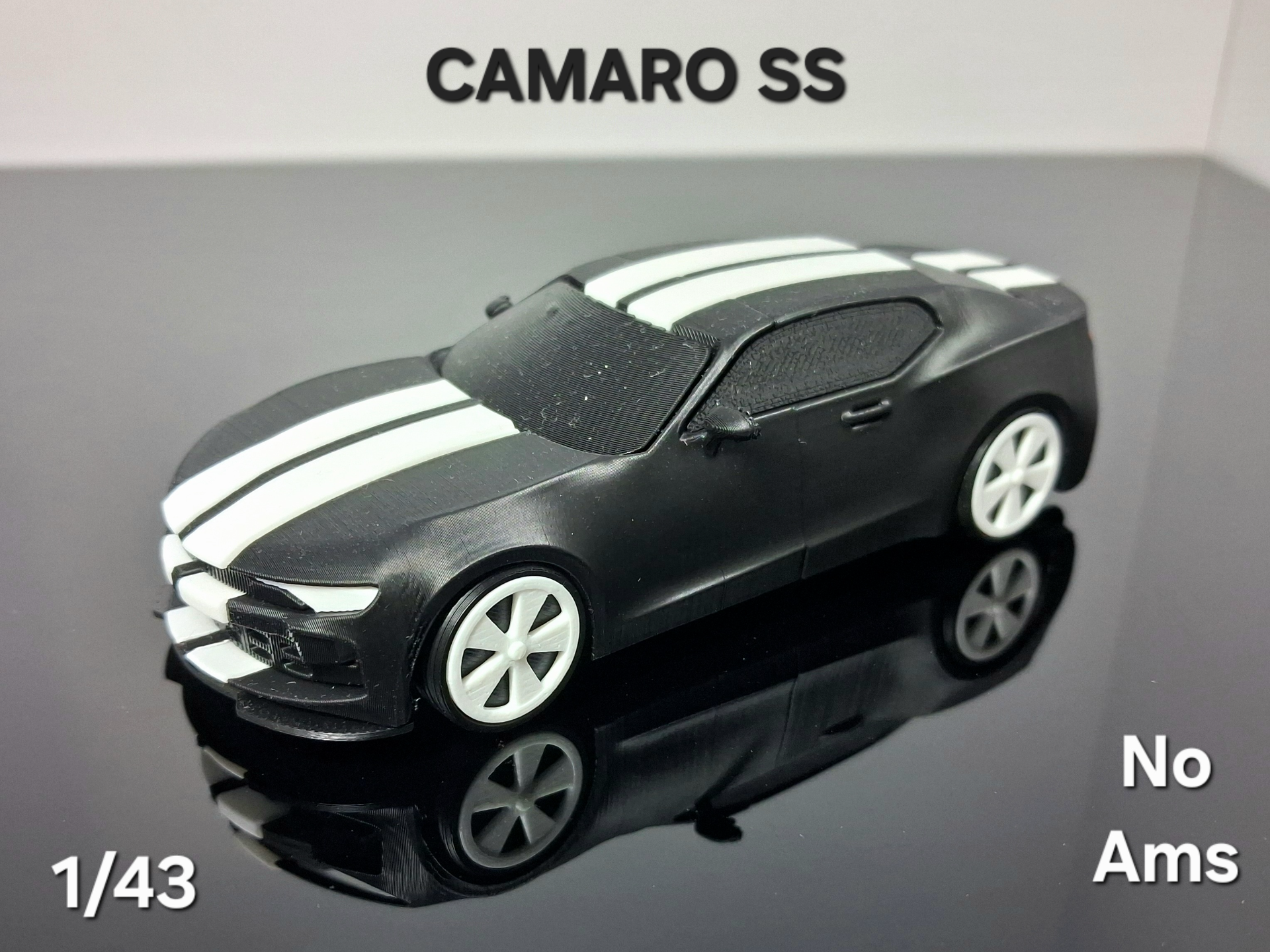 CAMARO SS 6TH GEN 1/43 CAR SCALE MODEL NO AMS