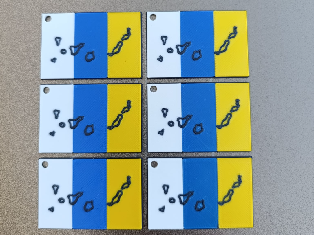 Keychain Llavero Bandera de Canarias