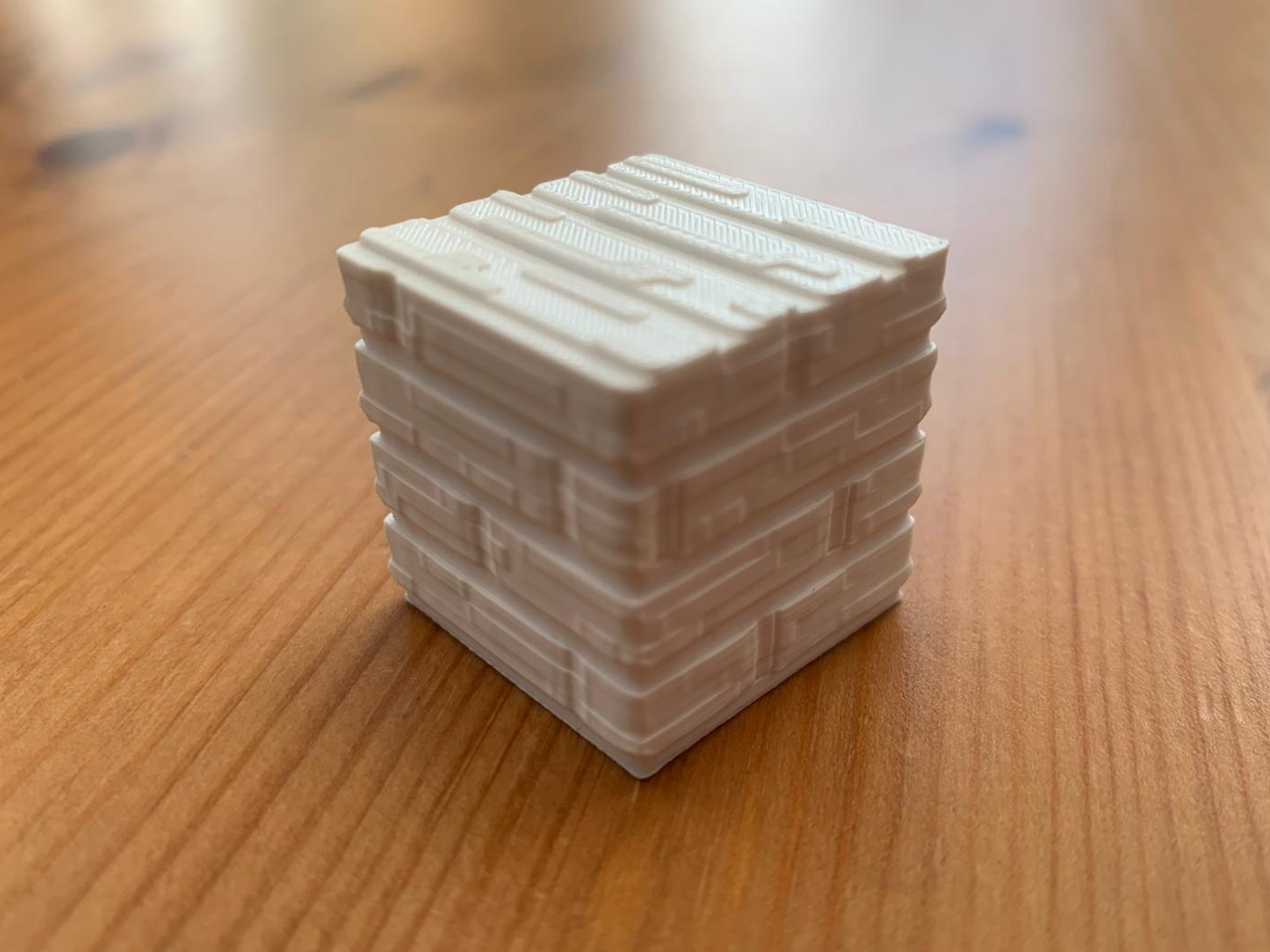 3D Textured Minecraft wood planks