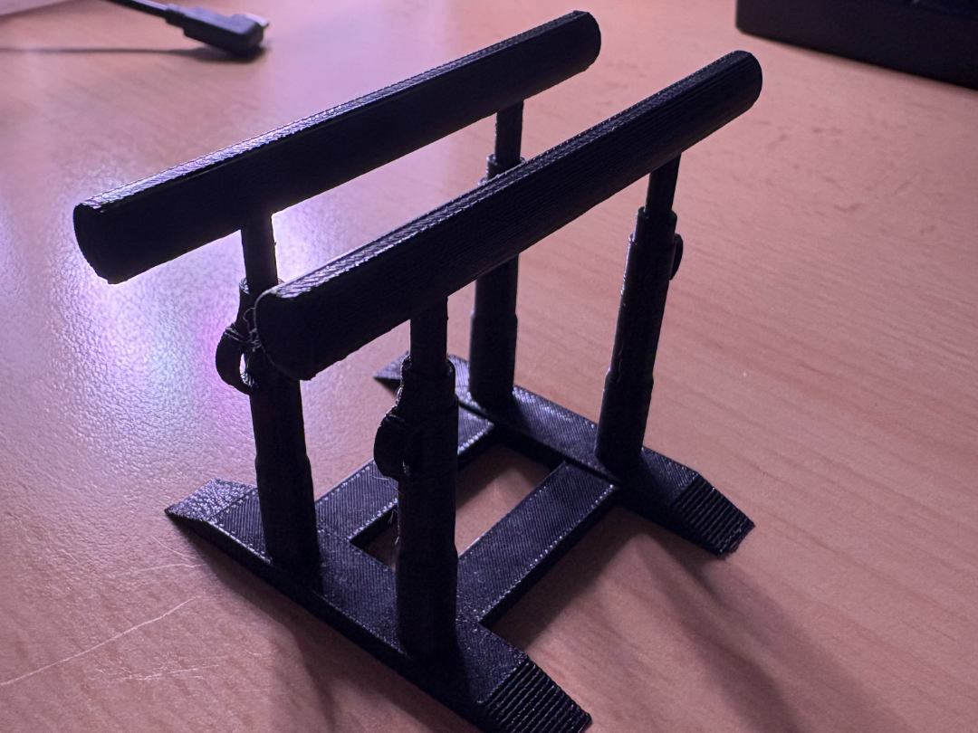 Mini Gymnastic Parallel Bars - Desktop Figurine