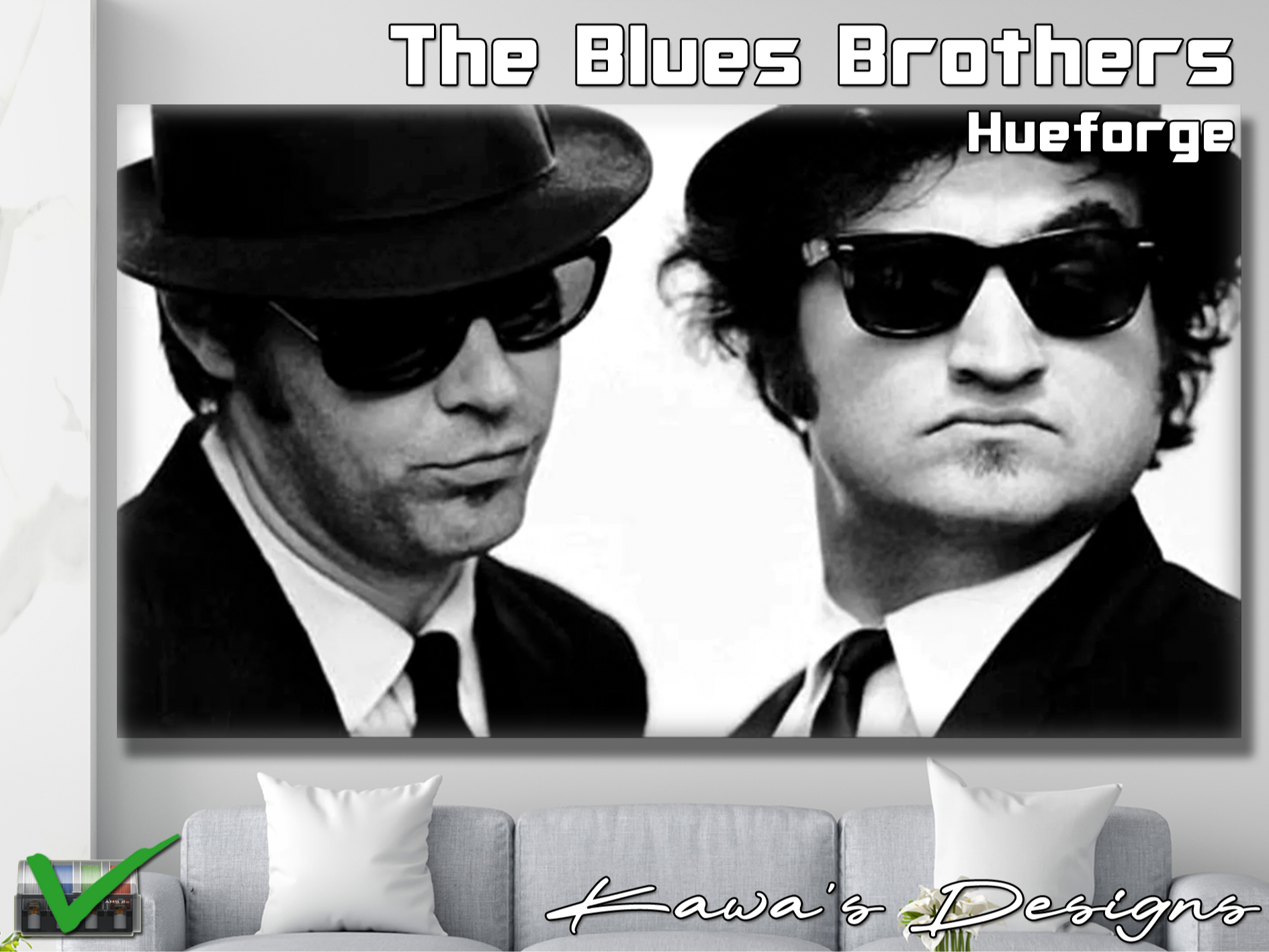 The Blues Brothers Hueforge