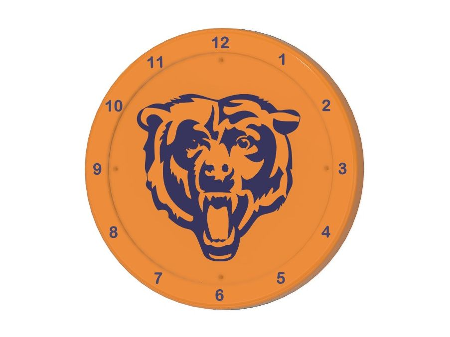 Chicago Bears Clock Face