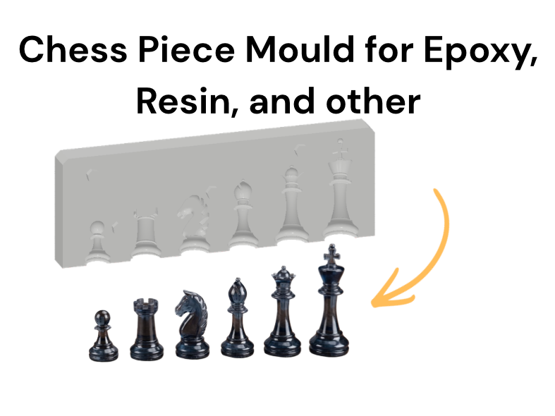 Chess Piece Mould for Epoxy, Resin, and other