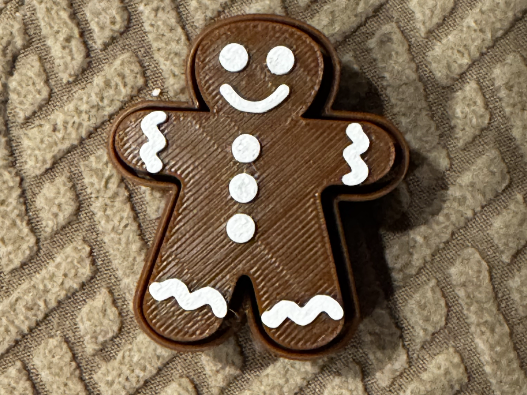 Gingerbreadman fidget clicker