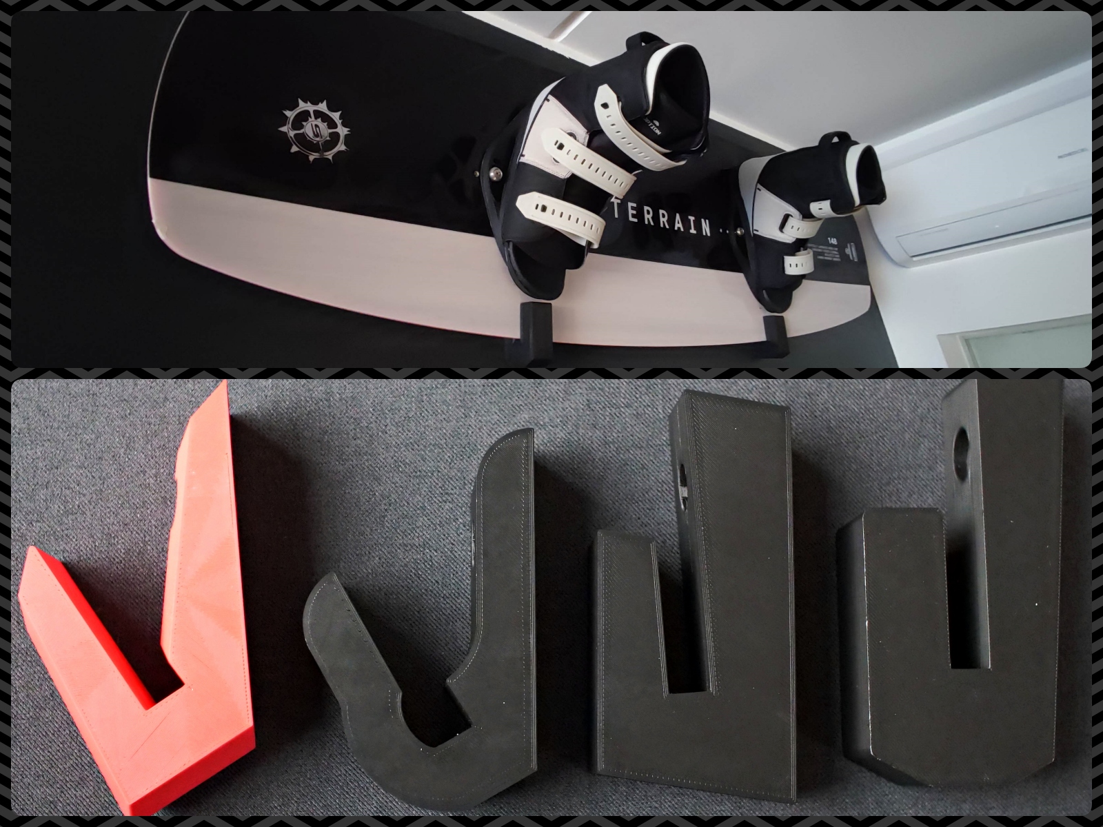 Wakeboard Snowboard wall mount