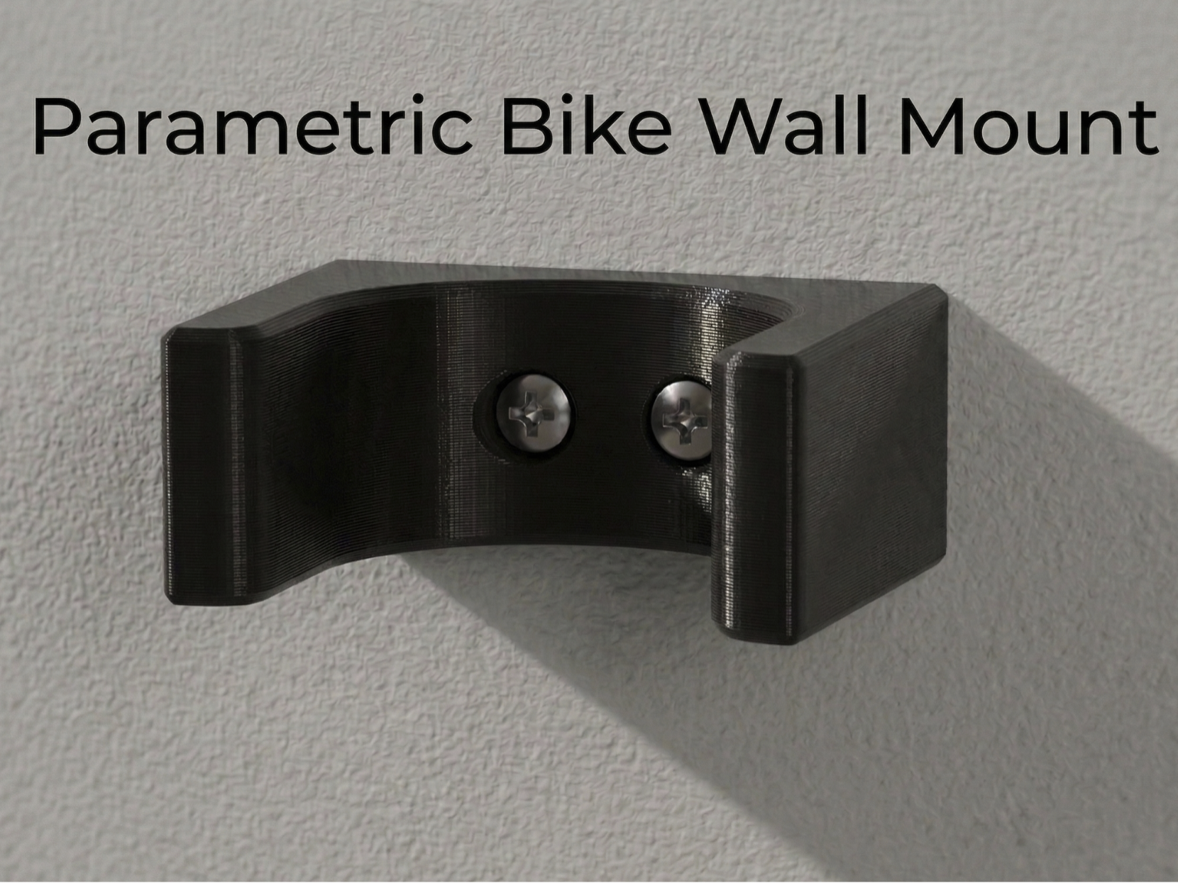 Bike Wall Mount Parametric & Minimalist angled