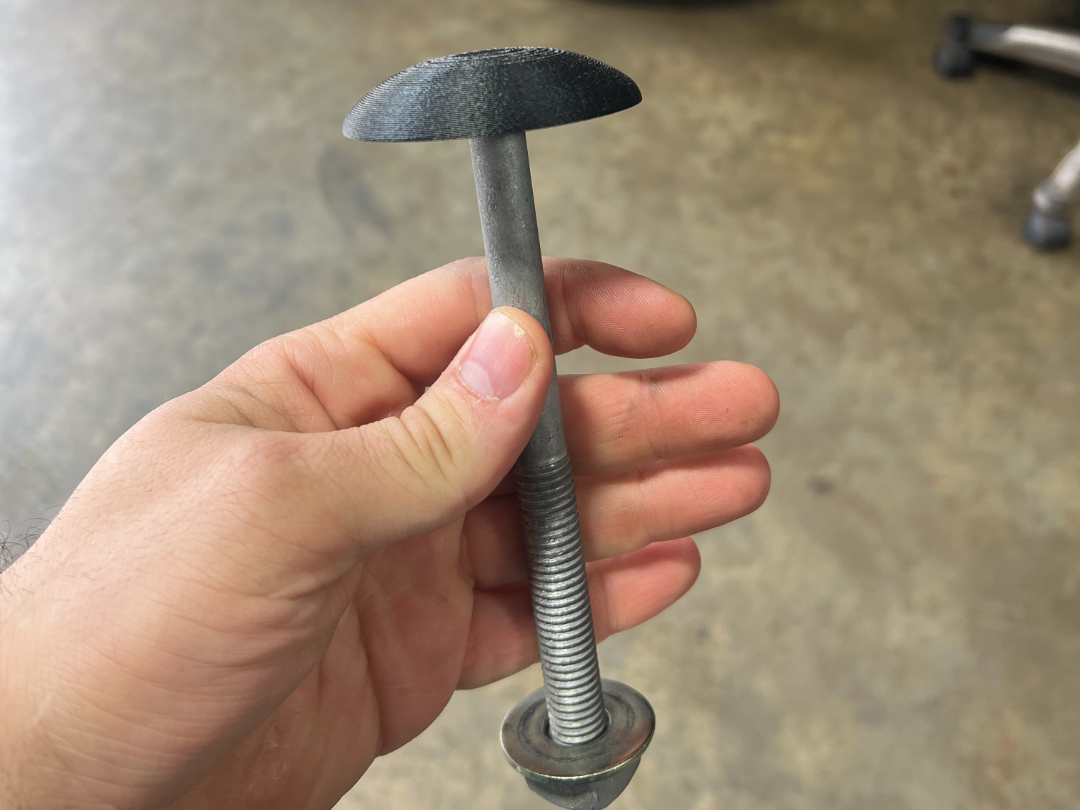 1/2 in square drive lag bolt and washer caps